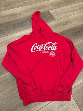 Coca Cola Red Classic Logo Pullover Hoodie